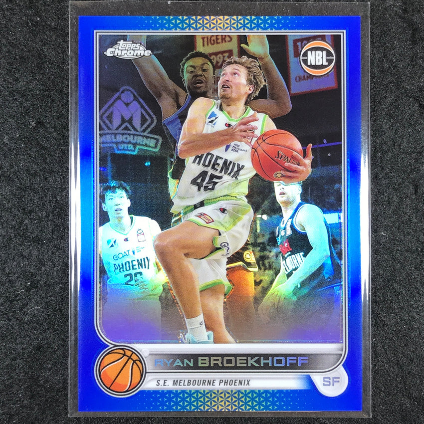 2022-23 Topps Chrome NBL RYAN BROEKHOFF Blue /75 #72