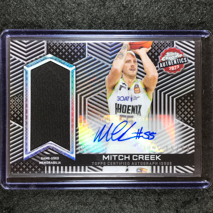 2022-23 Topps Chrome NBL MITCH CREEK Authentics Jersey Auto 19/99
