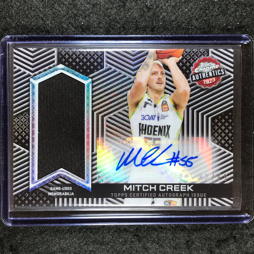 2022-23 Topps Chrome NBL MITCH CREEK Authentics Jersey Auto 32/99
