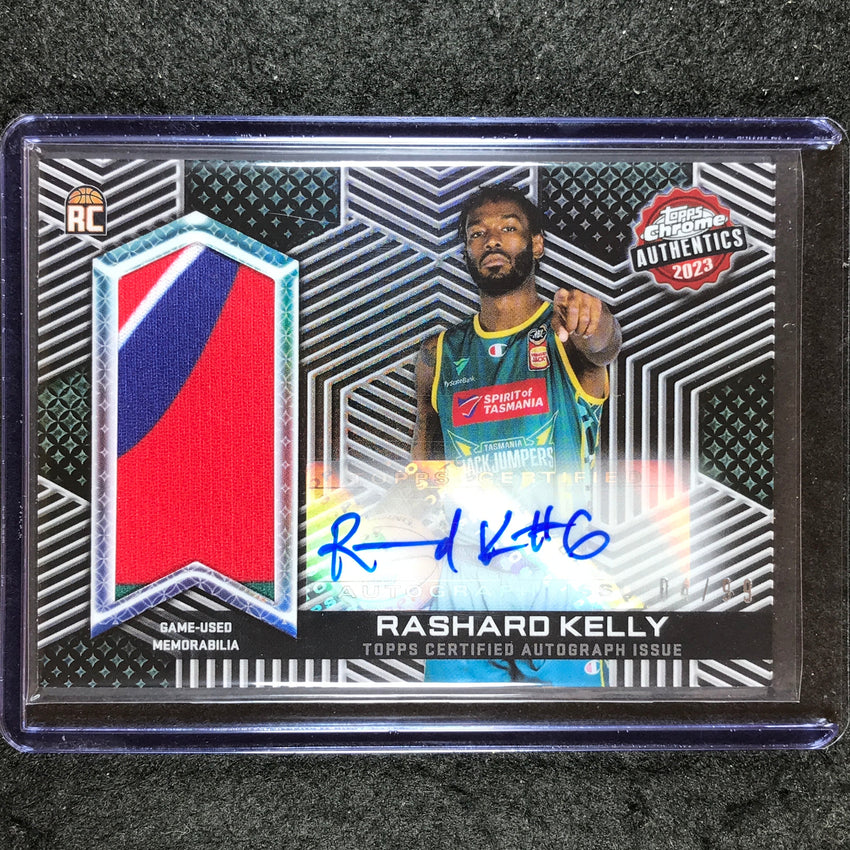 2022-23 Topps Chrome NBL RASHARD KELLY Authentics Rookie Jersey Auto 4/99