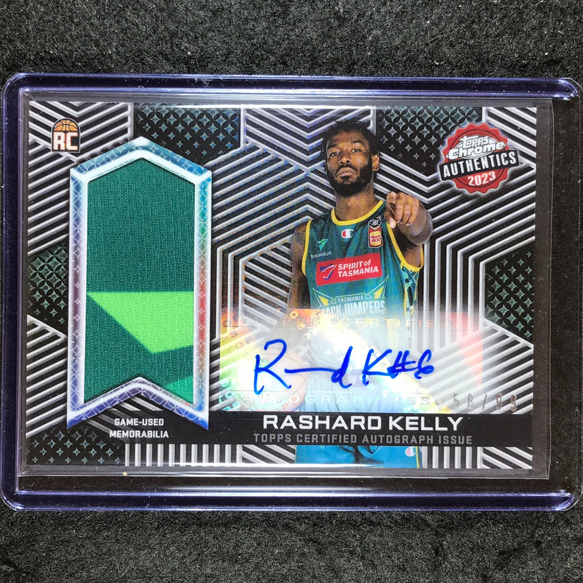 2022-23 Topps Chrome NBL RASHARD KELLY Authentics Rookie Jersey Auto 58/99