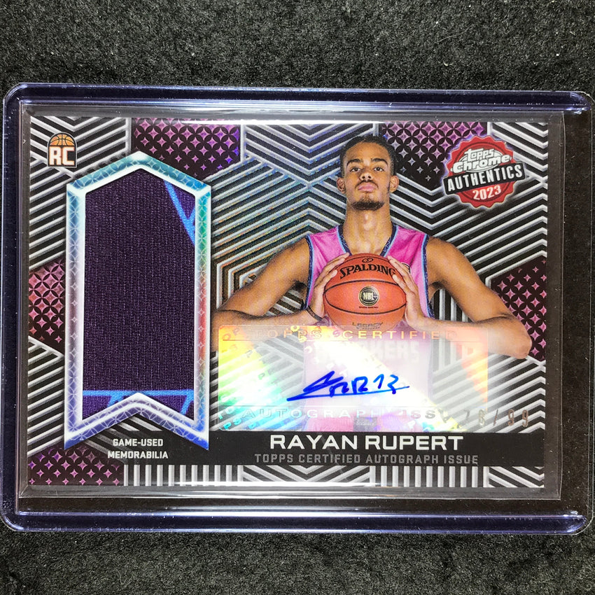 2022-23 Topps Chrome NBL RAYAN RUPERT Authentics Rookie Jersey Auto 78/99