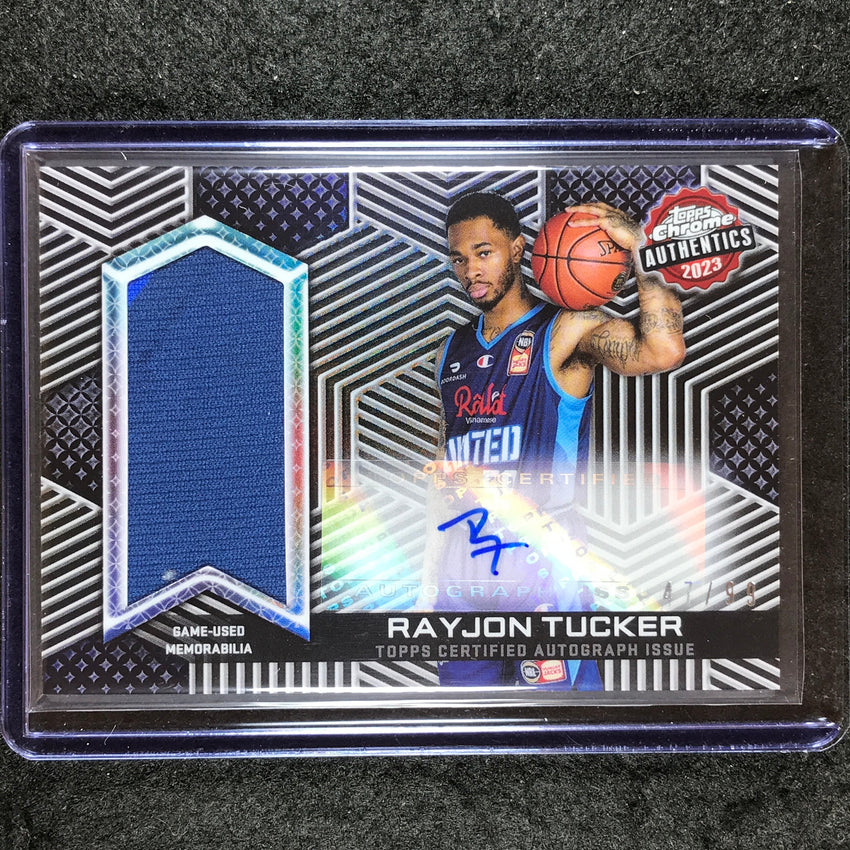 2022-23 Topps Chrome NBL RAYJON TUCKER Authentics Jersey Auto 47/99