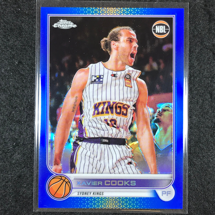 2022-23 Topps Chrome NBL XAVIER COOKS Blue /75 #82