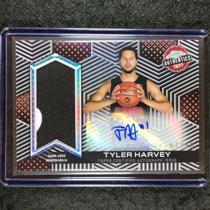 2022-23 Topps Chrome NBL TYLER HARVEY Authentics Jersey Auto 7/99