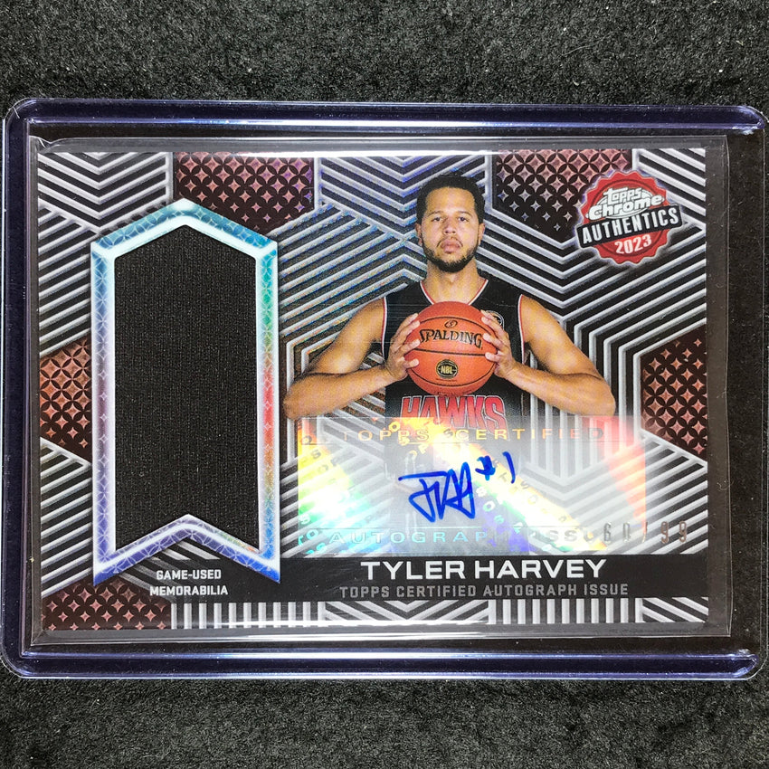 2022-23 Topps Chrome NBL TYLER HARVEY Authentics Jersey Auto 60/99