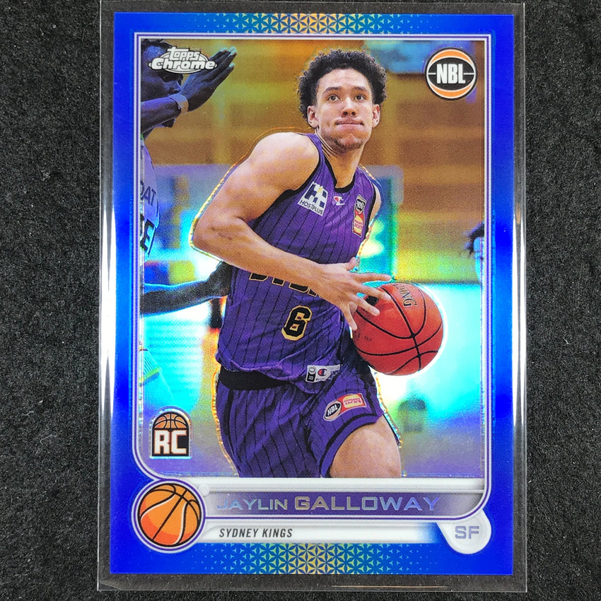 2022-23 Topps Chrome NBL JAYLIN GALLOWAY Rookie Blue /75 #87