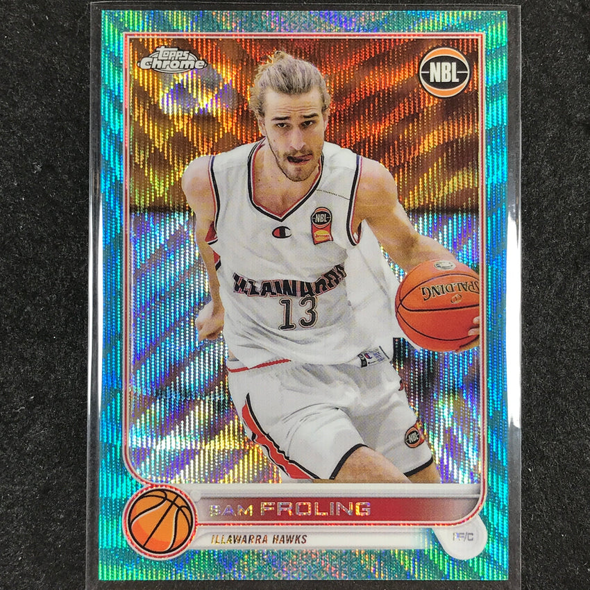 2022-23 Topps Chrome NBL SAM FROLING Aqua Wave /199 #32