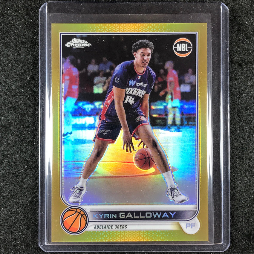 2022-23 Topps Chrome NBL KYRIN GALLOWAY Gold 10/50 #5