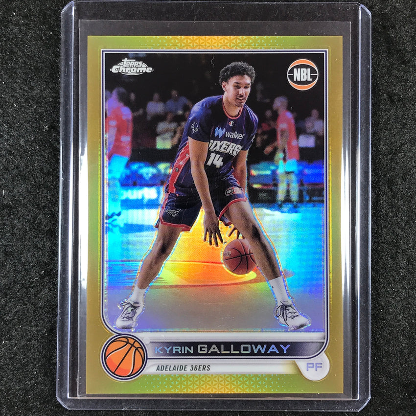 2022-23 Topps Chrome NBL KYRIN GALLOWAY Gold 34/50 #5