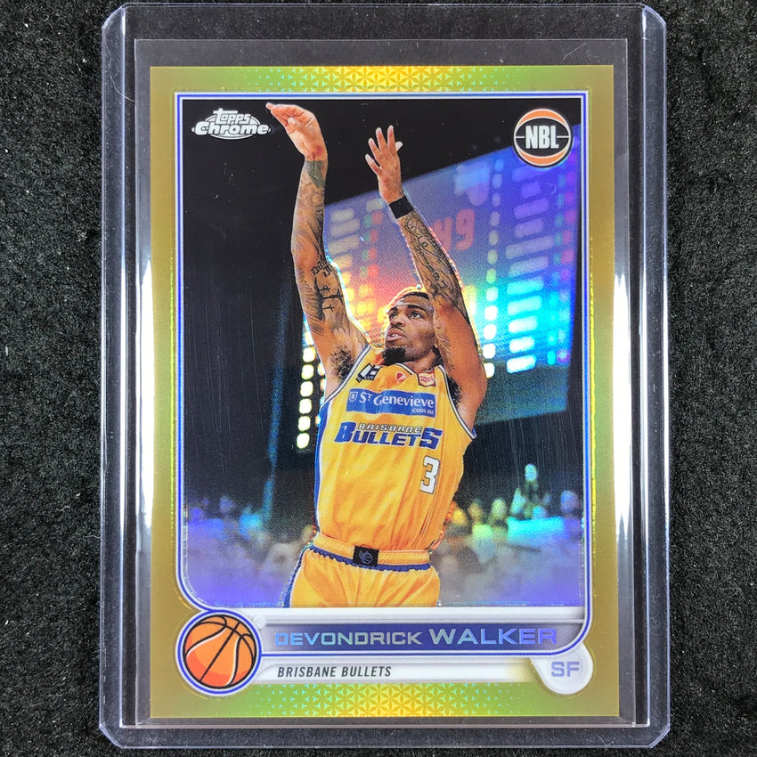 2022-23 Topps Chrome NBL DEVONDRICK WALKER Gold 14/50 #14