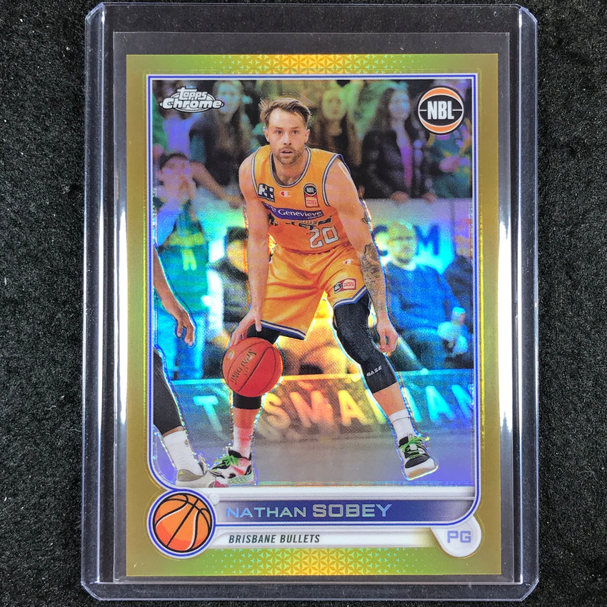 2022-23 Topps Chrome NBL NATHAN SOBEY Gold 45/50 #19