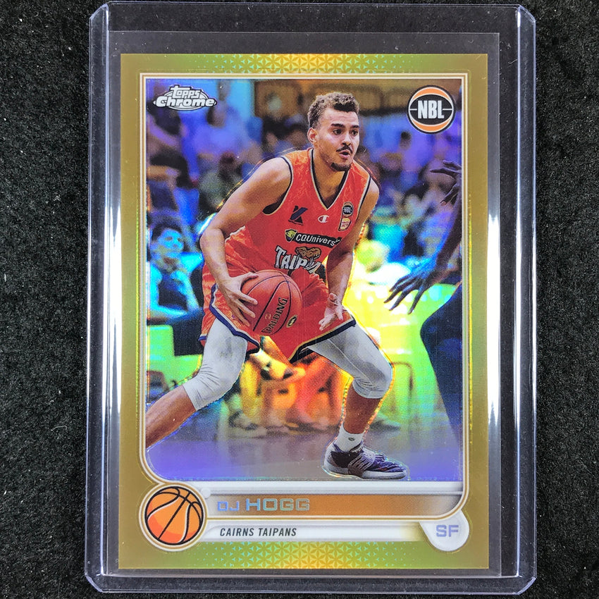 2022-23 Topps Chrome NBL DJ HOGG Gold 42/50 #25