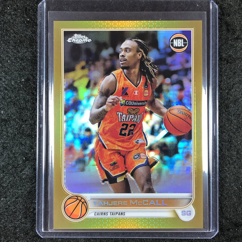 2022-23 Topps Chrome NBL TAHJERE MCCALL Gold 14/50 #28
