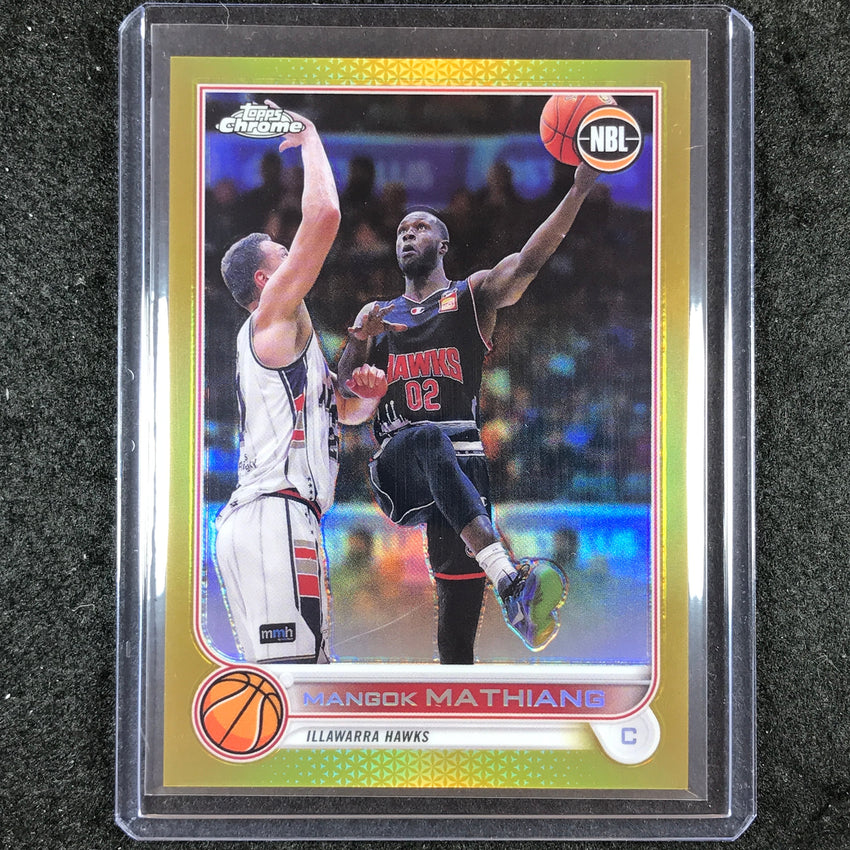 2022-23 Topps Chrome NBL MANGOK MATHIANG Gold 9/50 #37