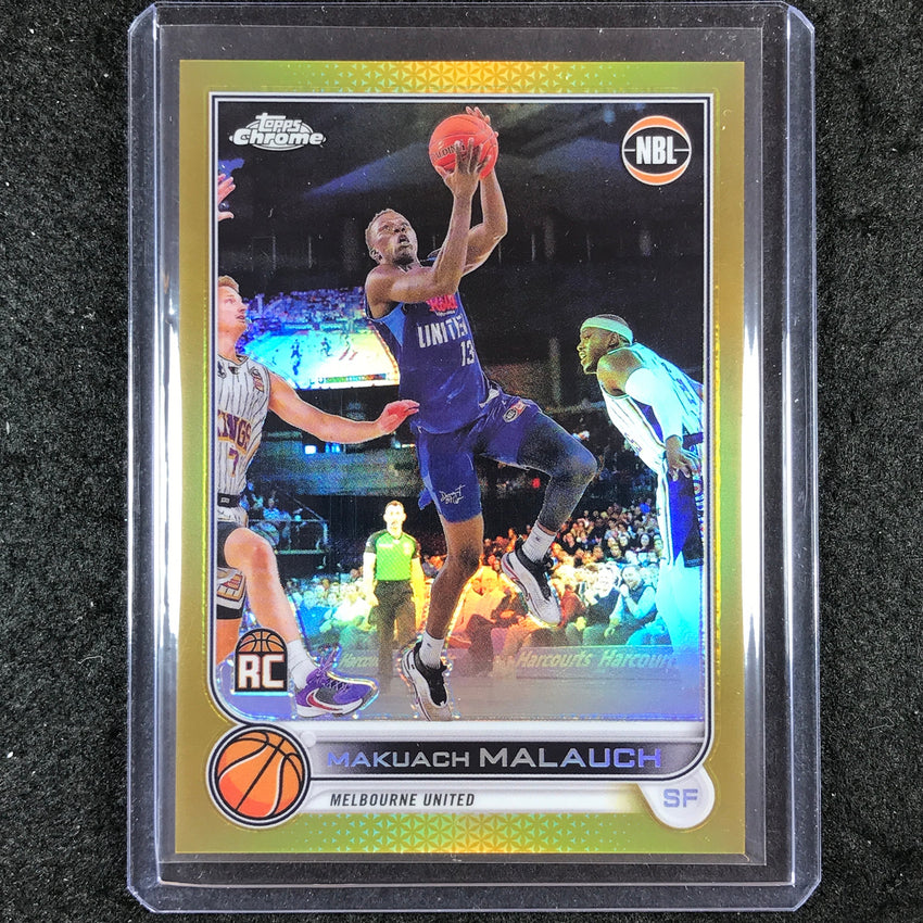 2022-23 Topps Chrome NBL MAKUACH MALAUCH Gold 9/50 #46