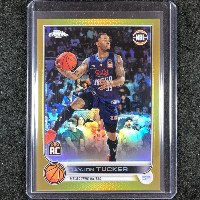 2022-23 Topps Chrome NBL RAYJON TUCKER Rookie Gold 24/50 #48