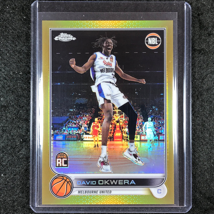 2022-23 Topps Chrome NBL DAVID OKWERA Rookie Gold 14/50 #49