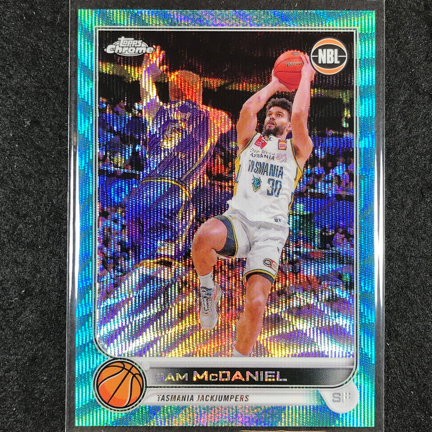 2022-23 Topps Chrome NBL SAM MCDANIEL Aqua Wave /199 #96