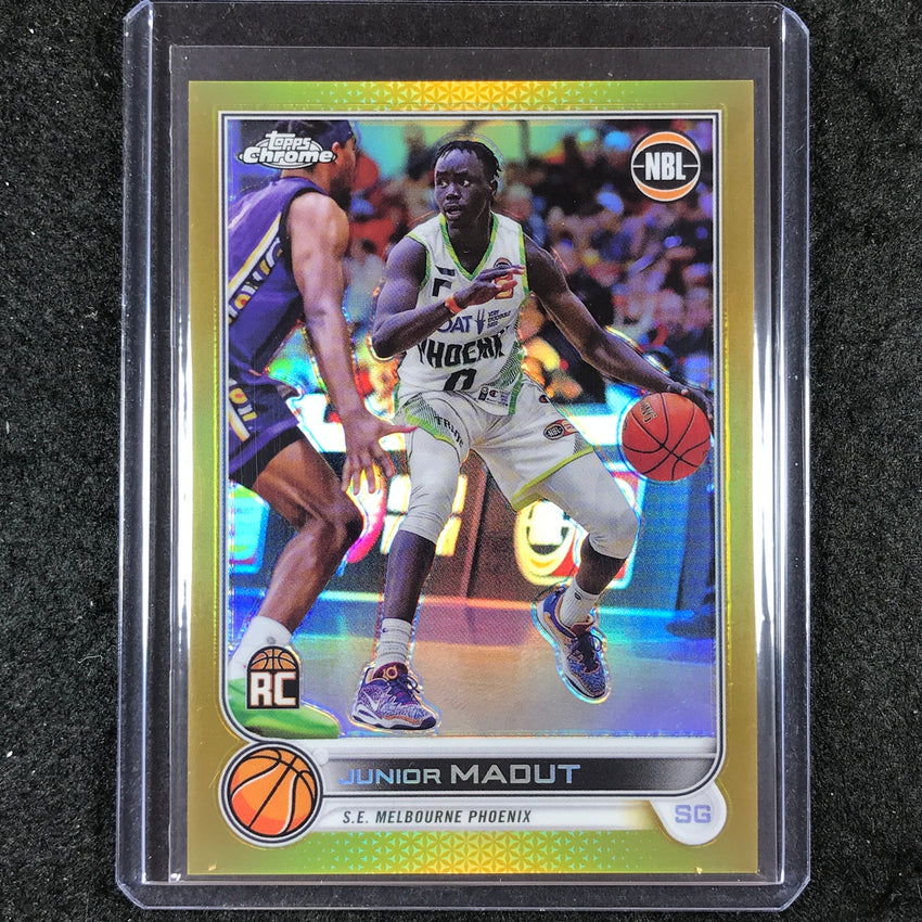 2022-23 Topps Chrome NBL JUNIOR MADUT Rookie Gold 30/50 #76