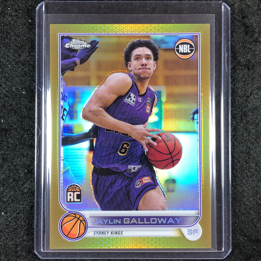 2022-23 Topps Chrome NBL JAYLIN GALLOWAY Rookie Gold 1/50 #87