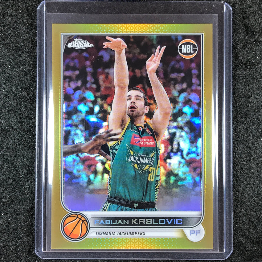 2022-23 Topps Chrome NBL FABIJAN KRSLOVIC Gold 7/50 #93