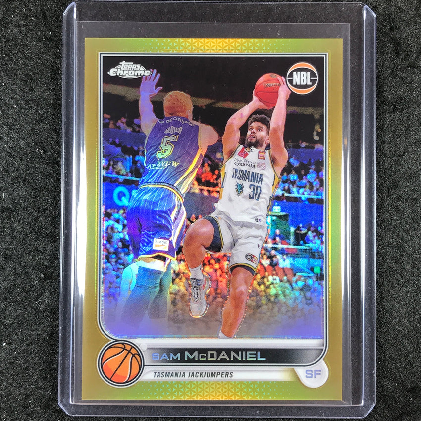 2022-23 Topps Chrome NBL SAM MCDANIEL Gold 33/50 #96