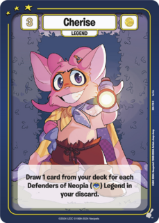FOIL Cherise - DON-176 - C - Neopets TCG  Defenders of Neopia 1st Edition