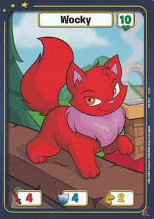 FOIL Wocky - (Red) - DON-069 - C - Neopets TCG  Defenders of Neopia 1st Edition