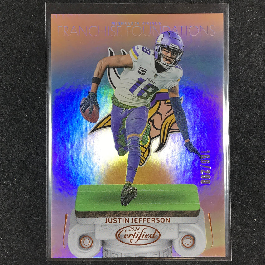 2024 Certified Football JUSTIN JEFFERSON Franchise Foundations Bronze 166/299