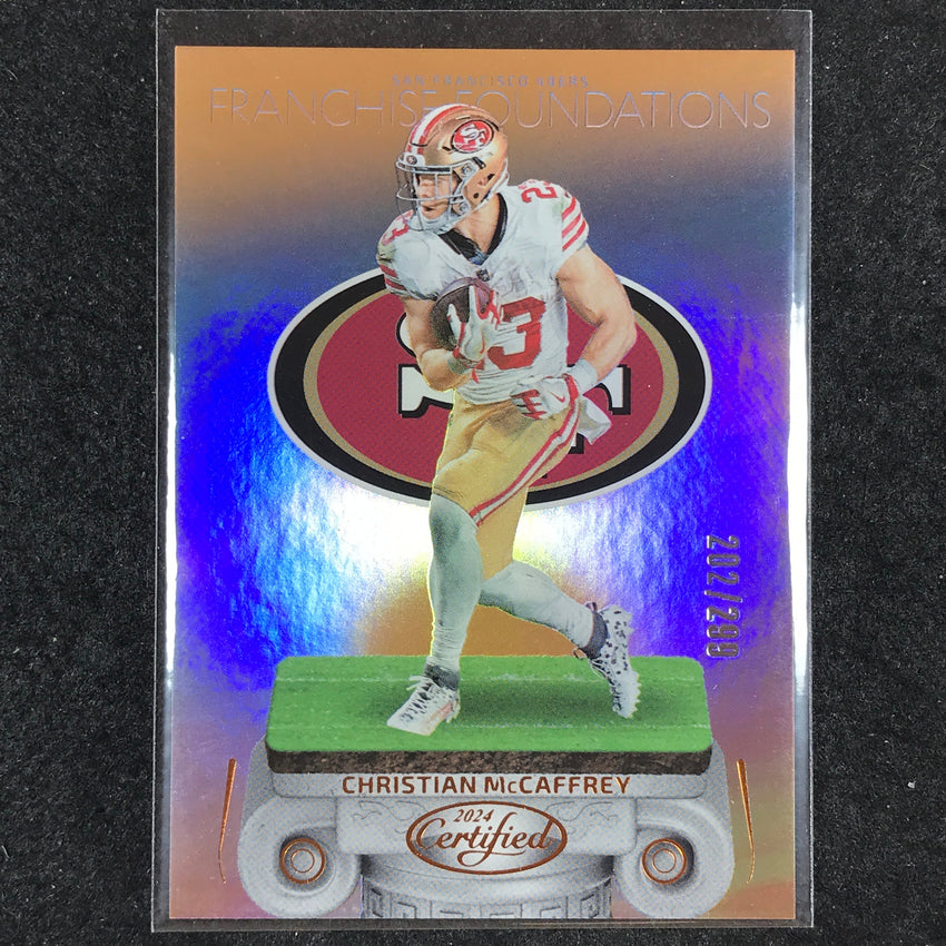 2024 Certified Football CHRISTIAN MCCAFFREY Franchise Foundations Bronze 202/299