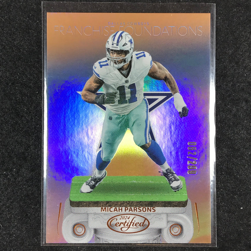2024 Certified Football MICAH PARSONS Franchise Foundations Bronze 82/299 #18
