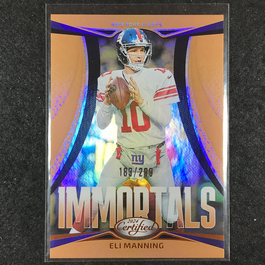 2024 Certified Football ELI MANNING Immortals Bronze Mirror 183/299