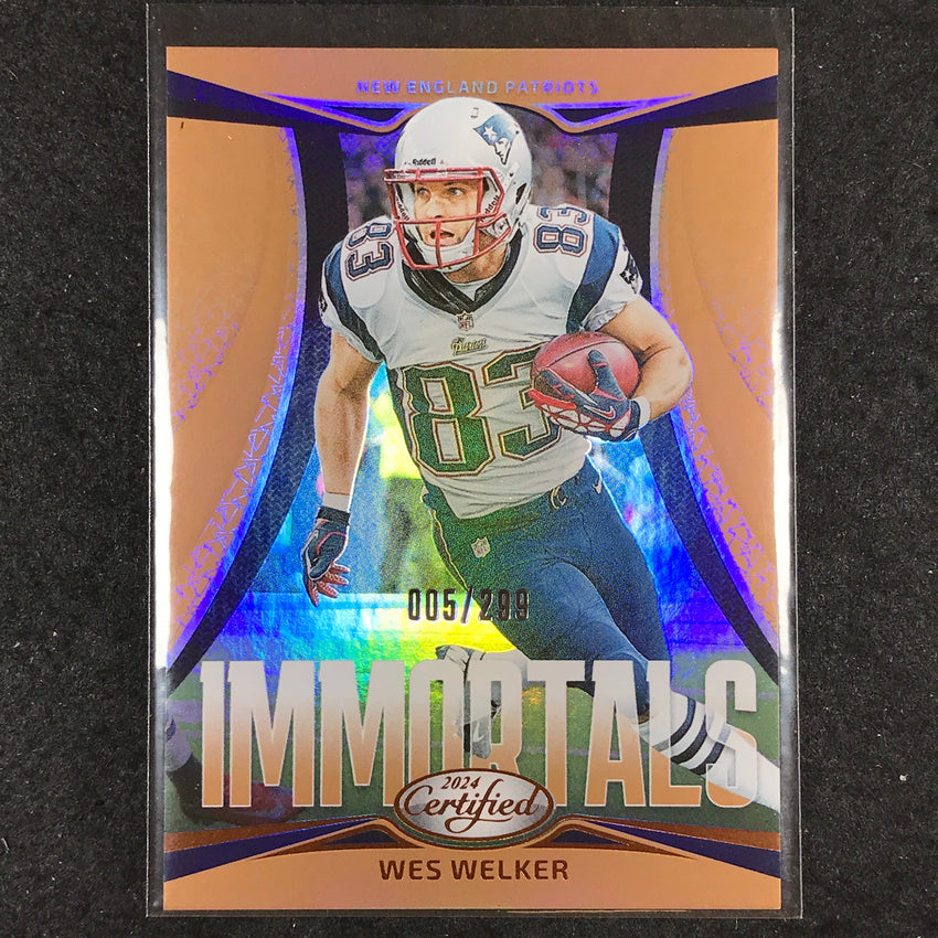 2024 Certified Football WES WELKER Immortals Bronze Mirror 5/299