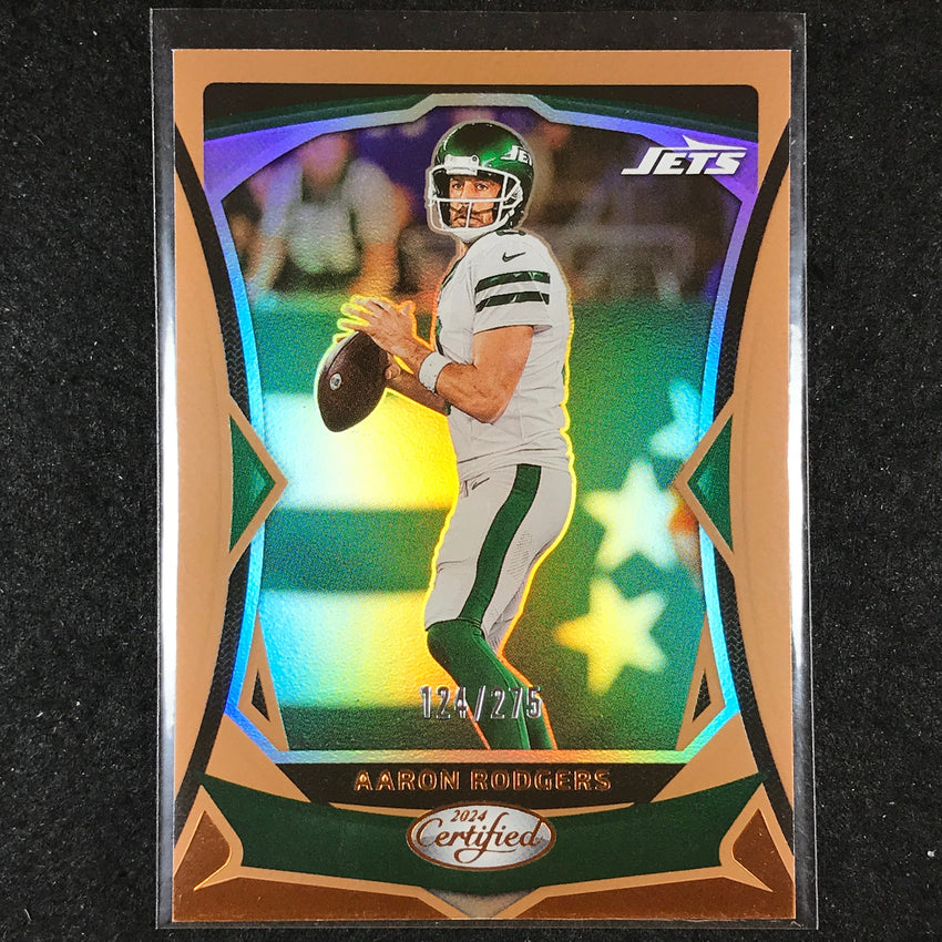 2024 Certified Football AARON RODGERS Base Bronze Mirror 124/275 #2