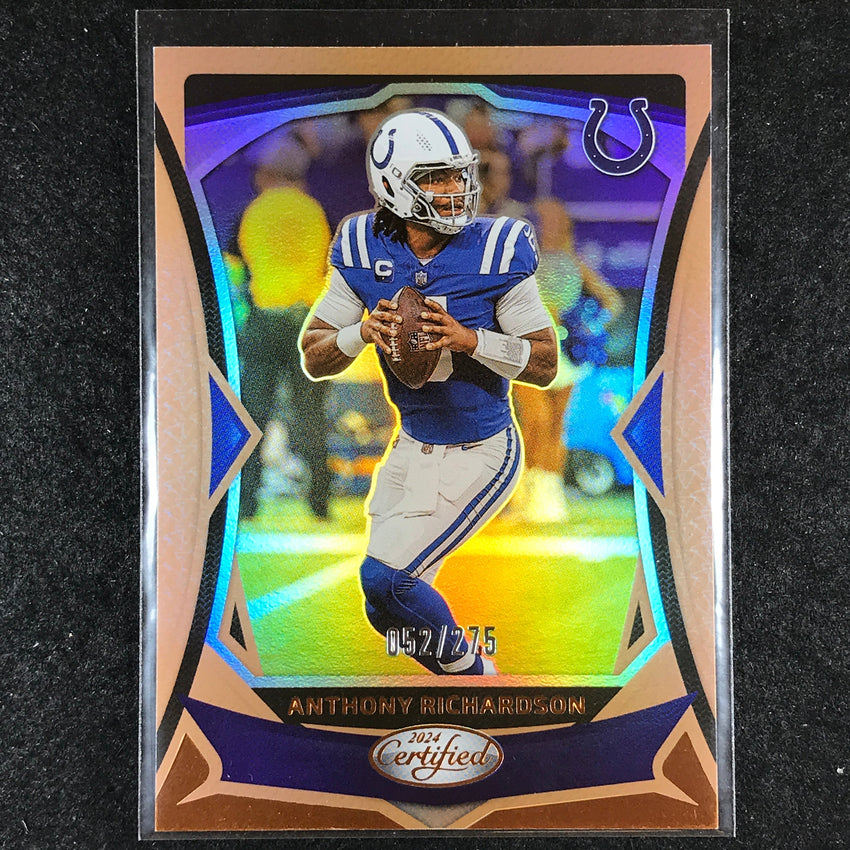 2024 Certified Football ANTHONY RICHARDSON Base Bronze Mirror 52/275 #9