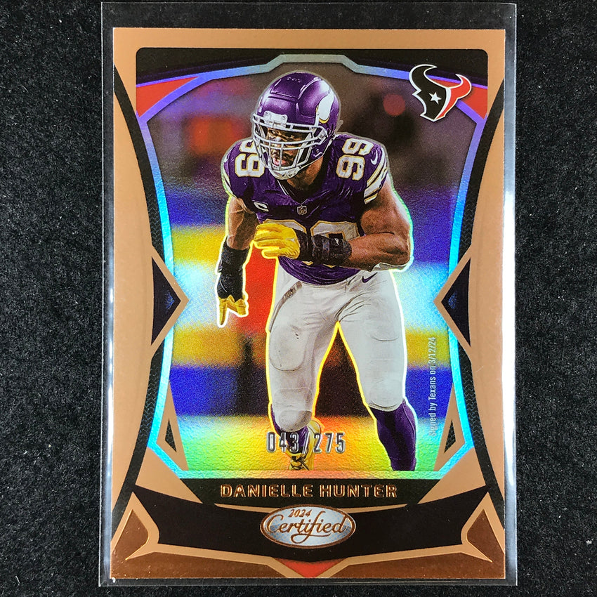 2024 Certified Football DANIELLE HUNTER Base Bronze Mirror 43/275 #28