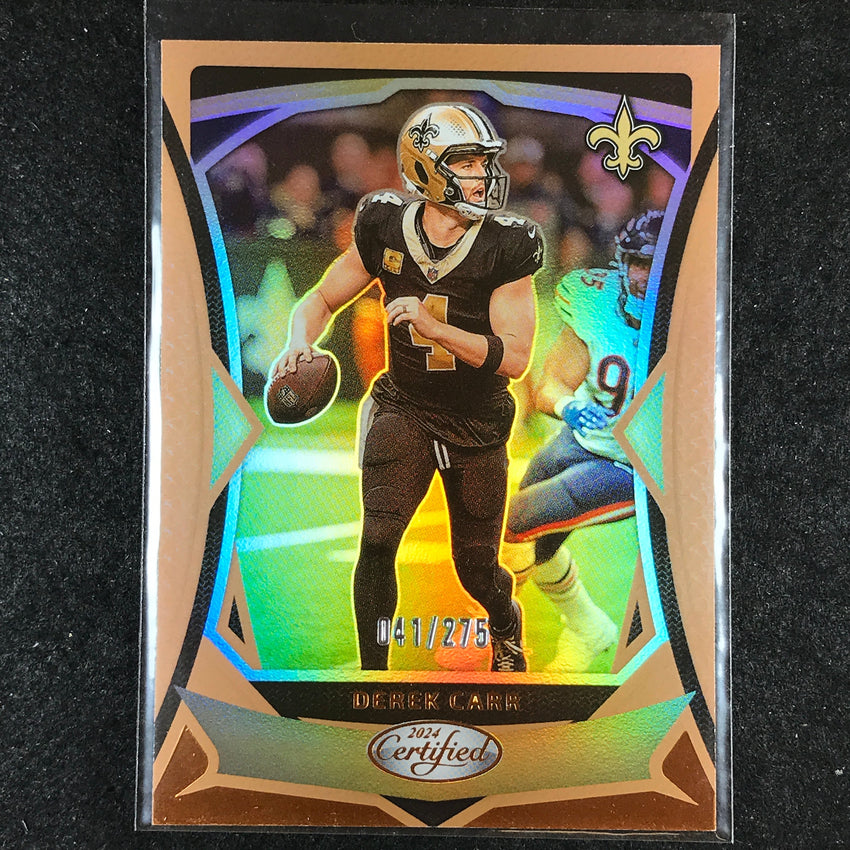 2024 Certified Football DEREK CARR Base Bronze Mirror 41/275 #35