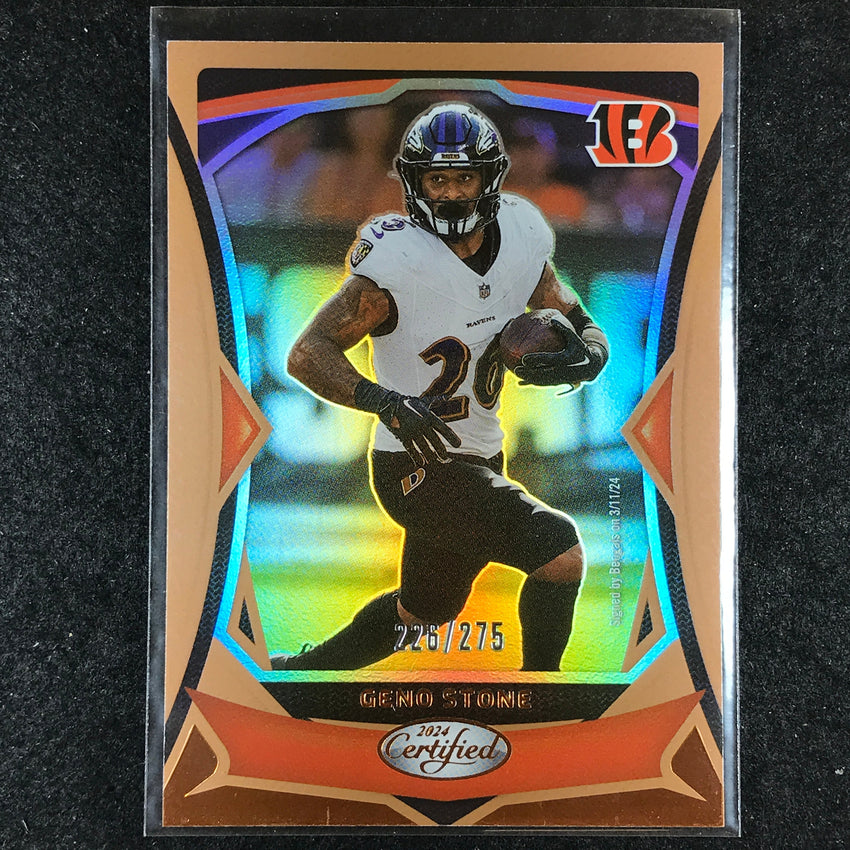 2024 Certified Football GENO STONE Base Bronze Mirror 226/275 #47