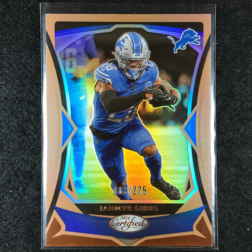 2024 Certified Football JAHMYR GIBBS Base Bronze Mirror 3/275 #49