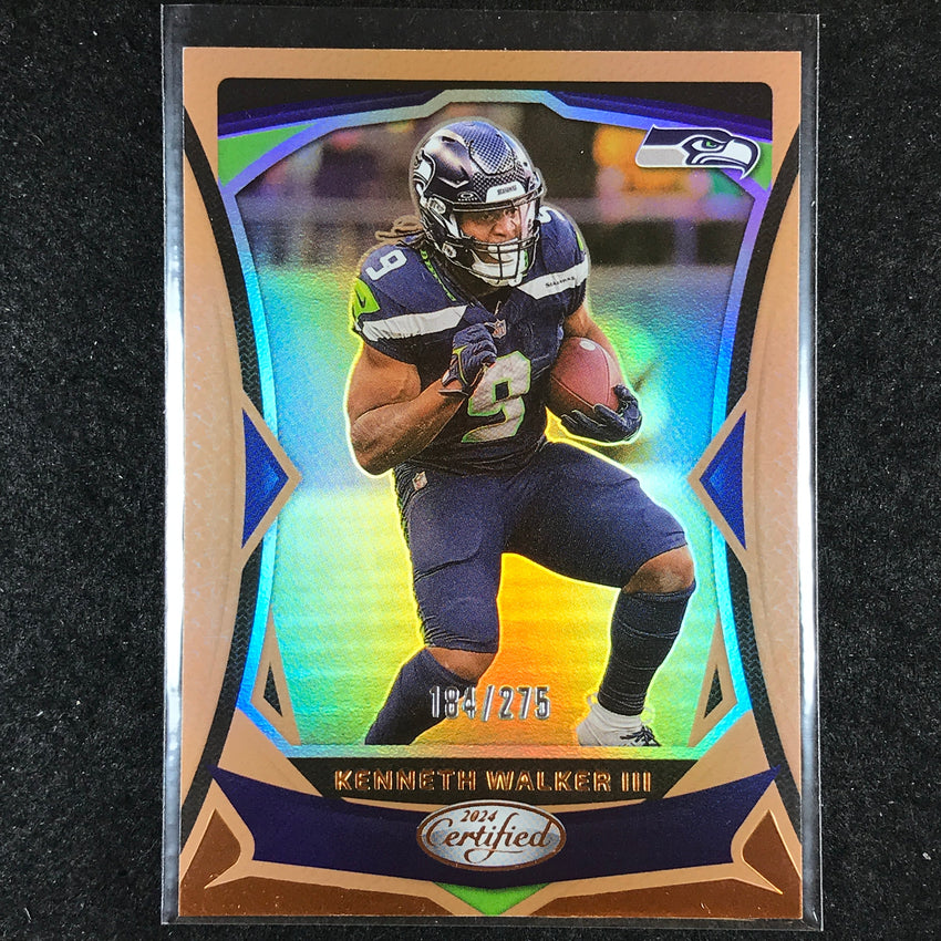 2024 Certified Football KENNETH WALKER III Base Bronze Mirror 184/275 #67