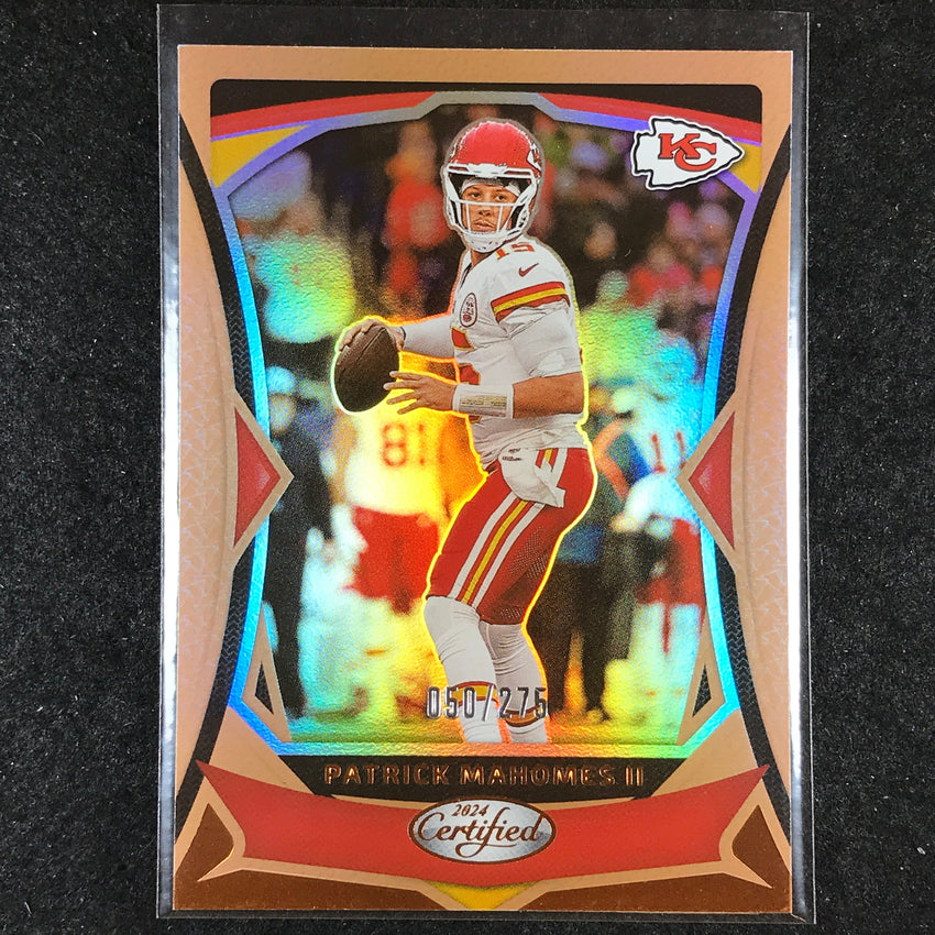 2024 Certified Football PATRICK MAHOMES II Base Bronze Mirror 50/275 #81