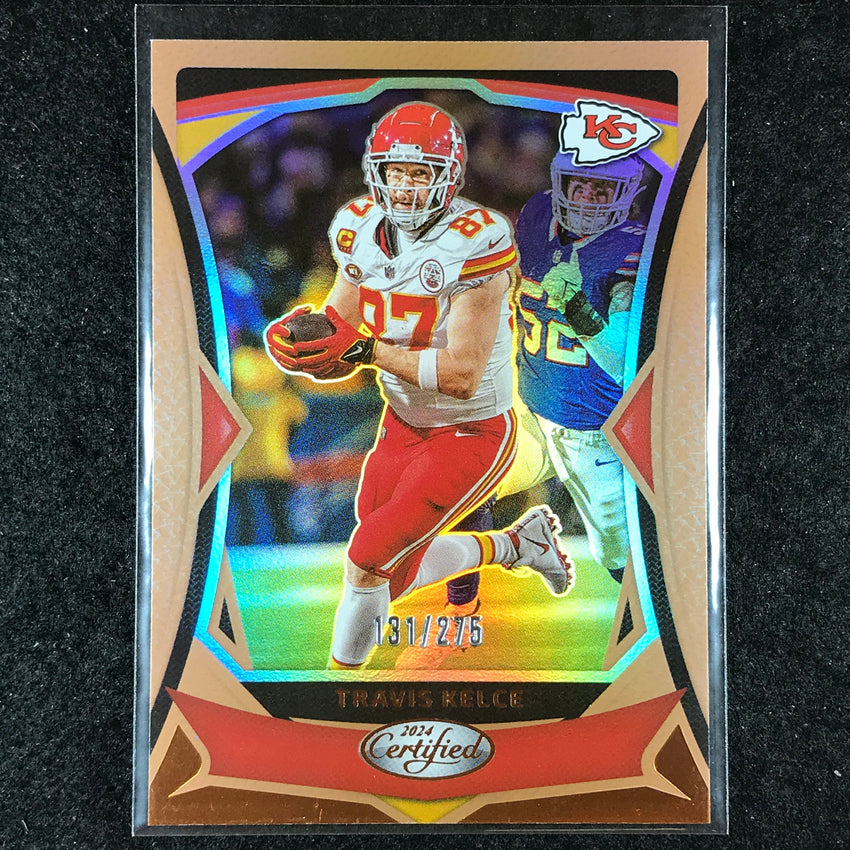 2024 Certified Football TRAVIS KELCE Base Bronze Mirror 131/275 #92