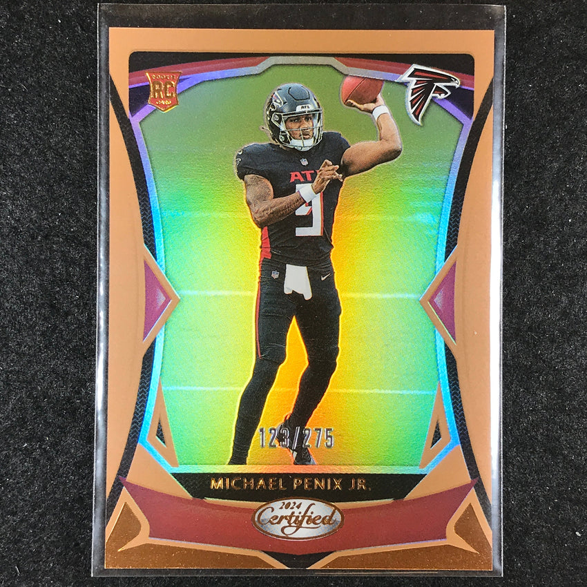 2024 Certified Football MICHAEL PENIX JR. Rookie Base Bronze Mirror 123/275 #106