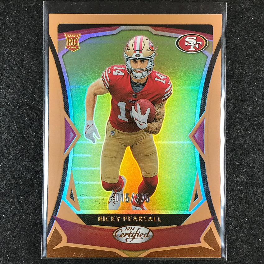 2024 Certified Football RICKY PEARSALL Rookie Base Bronze Mirror 15/275 #122