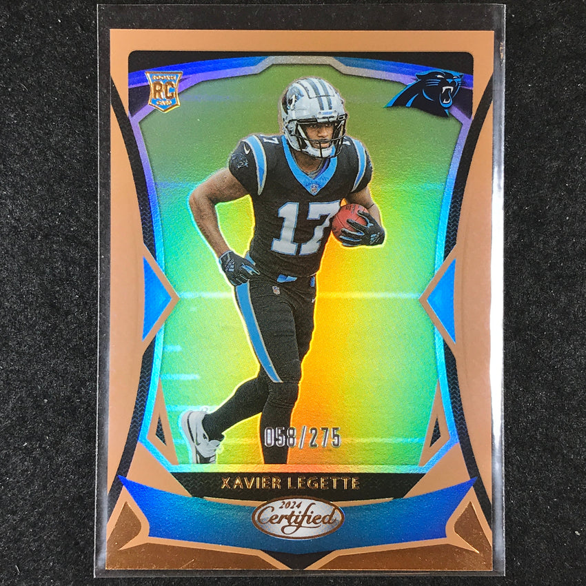 2024 Certified Football XAVIER LEGETTE Rookie Base Bronze Mirror 58/275 #123