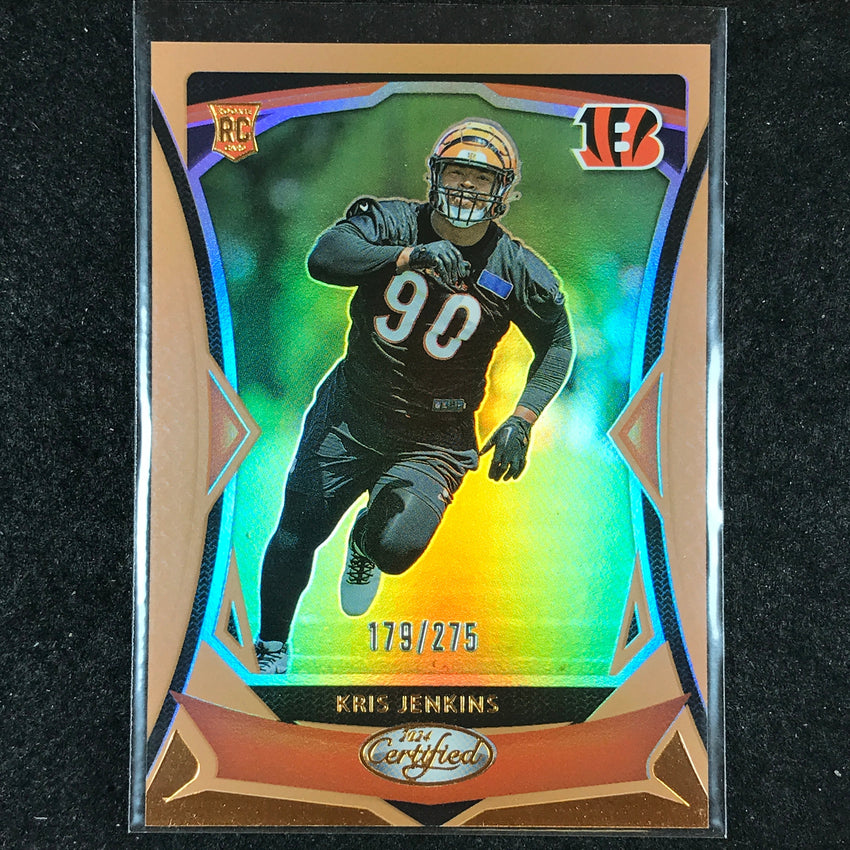 2024 Certified Football KRIS JENKINS Rookie Base Bronze Mirror 179/275 #139