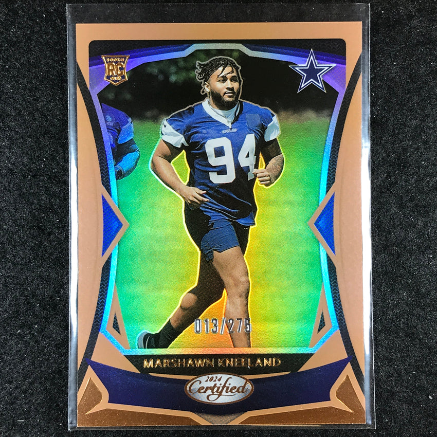 2024 Certified Football MARSHAWN KNEELAND Rookie Base Bronze Mirror 13/275 #144