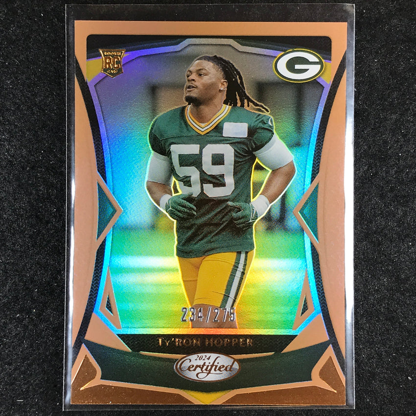 2024 Certified Football TY'RON HOPPER Rookie Base Bronze Mirror 234/275 #166