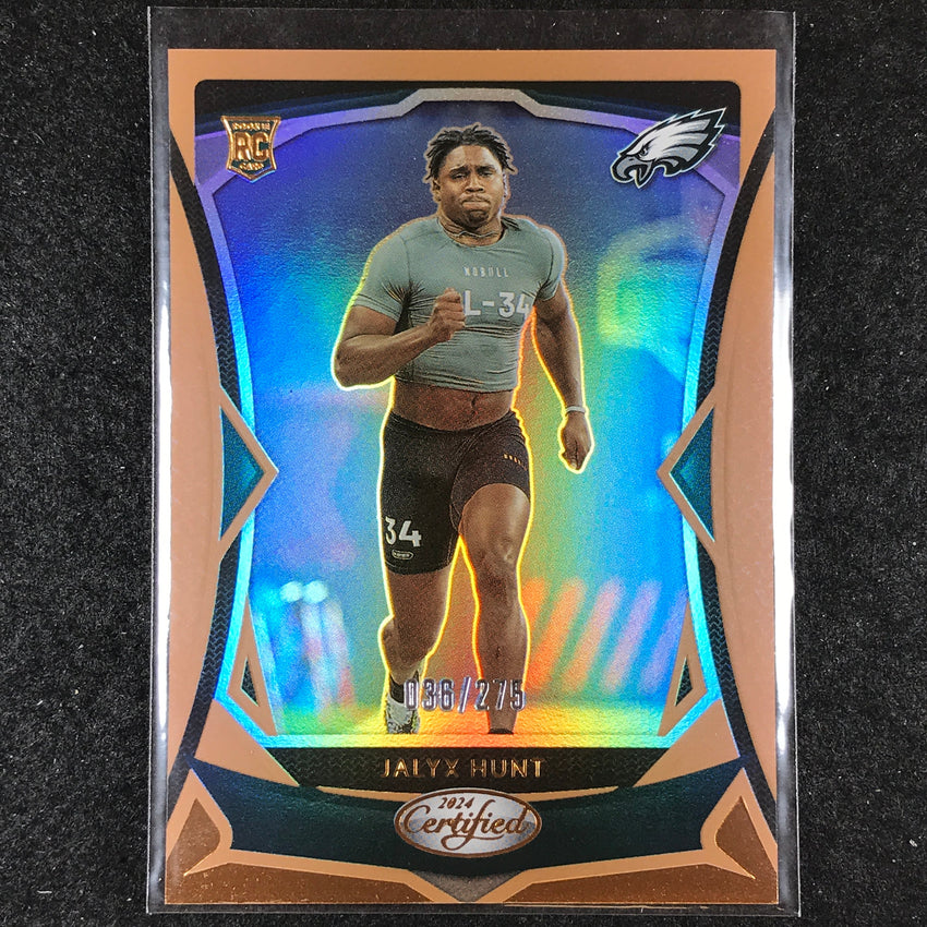 2024 Certified Football JALYX HUNT Rookie Base Bronze Mirror 36/275 #169